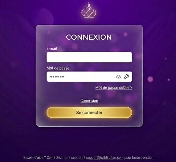Wild Sultan connexion