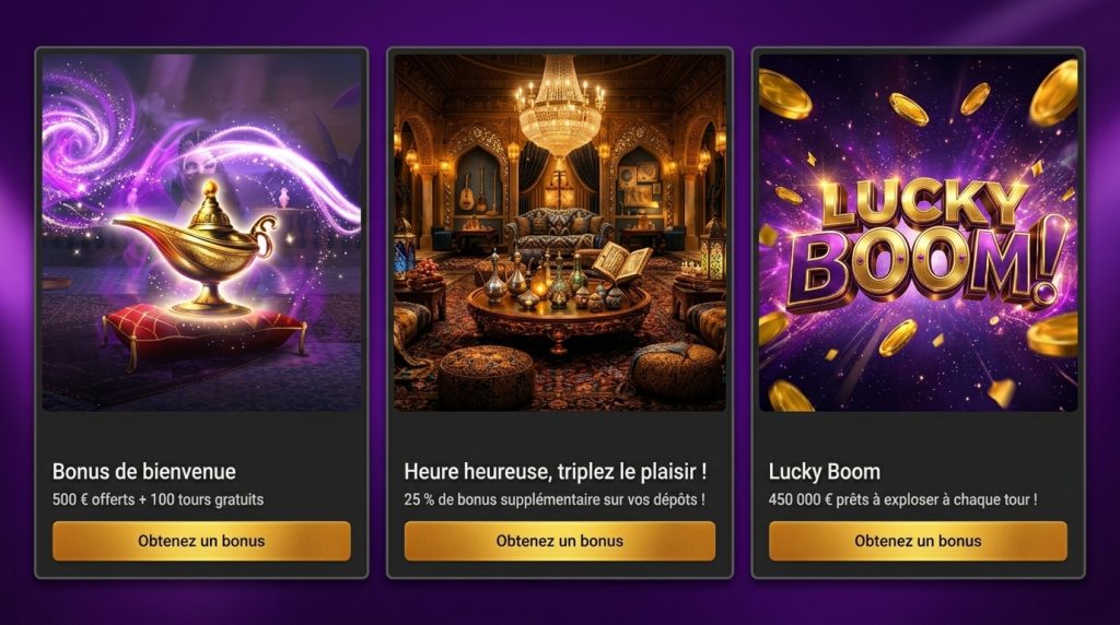 Bonus et promotions sur Wild Sultan Casino